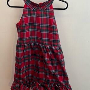 Vineyard Vines Red Plaid Kids Dress